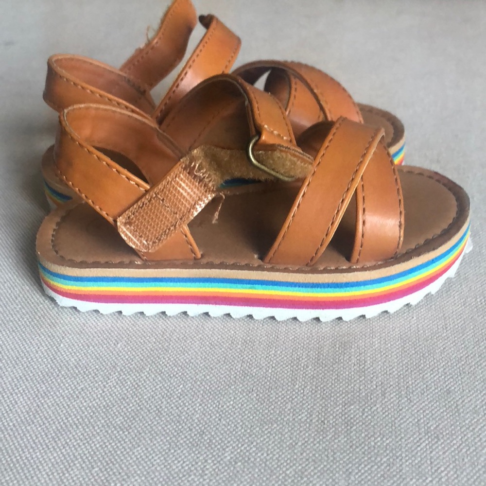 Cat n Jack rainbow thick sole Sandals